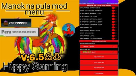 Download Manok Na Pula Mod APK v7.2 (Unlimited Money, Eye).